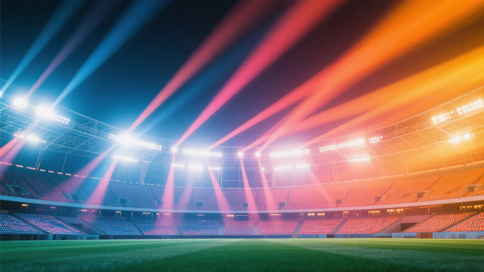 球场灯光抽象背景